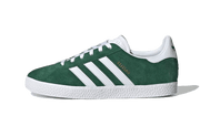 Adidas Gazelle Junior Dark Green White biały-zielony - widok główny z boku | Saturaise.com