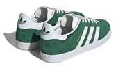Buty Adidas Gazelle Junior Dark Green White - widok z przodu - Rozmiary EU