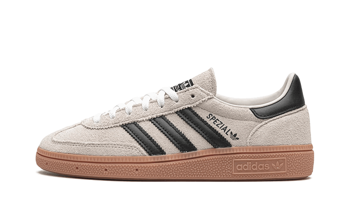 Adidas Handball Spezial Aluminum Core Black czarny-biały - widok główny z boku | Saturaise.com