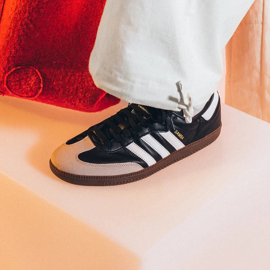 Buty Adidas Samba Vegan Black Gum - widok z przodu - Rozmiary EU