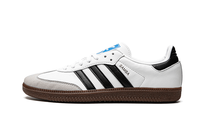 Adidas Samba Vegan White Gum czarny-biały - widok główny z boku | Saturaise.com