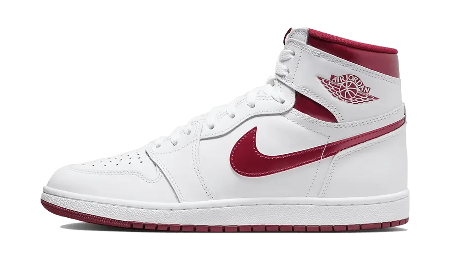 Air Jordan Air Jordan 1 High '85 Metallic Burgundy biały-czerwony - widok główny z boku | Saturaise.com