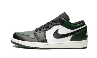 Air Jordan Air Jordan 1 Low Green Toe czarny-biały - widok główny z boku | Saturaise.com