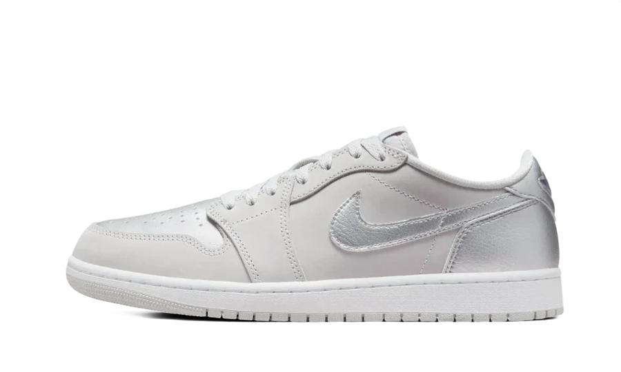 Air Jordan Air Jordan 1 Low OG Metallic Silver biały-szary - widok główny z boku | Saturaise.com