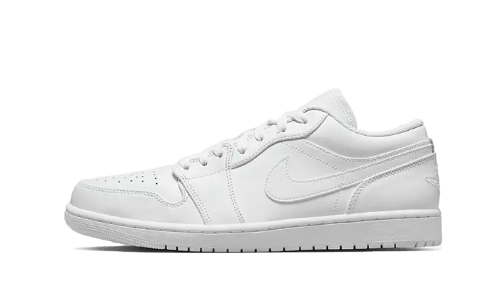 Air Jordan Air Jordan 1 Low Triple White (2022) biały - widok główny z boku | Saturaise.com