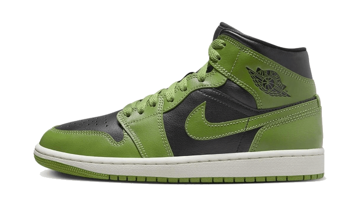Air Jordan Air Jordan 1 Mid Altitude Green czarny-biały - widok główny z boku | Saturaise.com