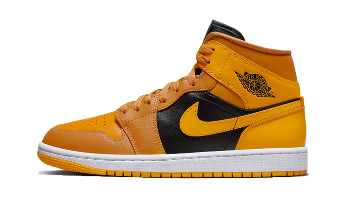 Air Jordan Air Jordan 1 Mid Chutney Taxi czarno-żółty - widok główny z boku | Saturaise.com