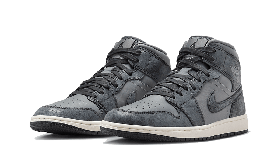 Kup oryginalne Air Jordan 1 Mid Distressed Smoke Grey FJ3448-001 - widok z drugiego boku - Sneakersy