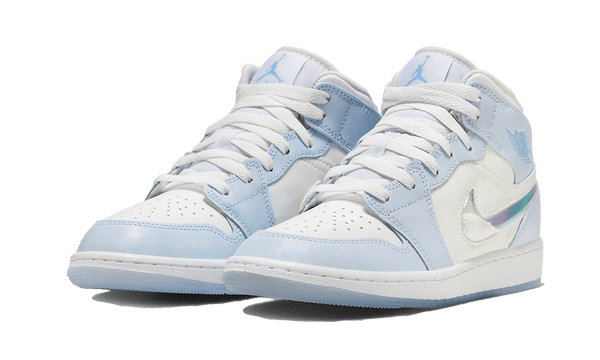 Air Jordan 1 Mid Glitter Swoosh - Kup oryginalne Air Jordan 1 Mid Glitter Swoosh FQ9117-400 - widok z drugiego boku - Sneakersy