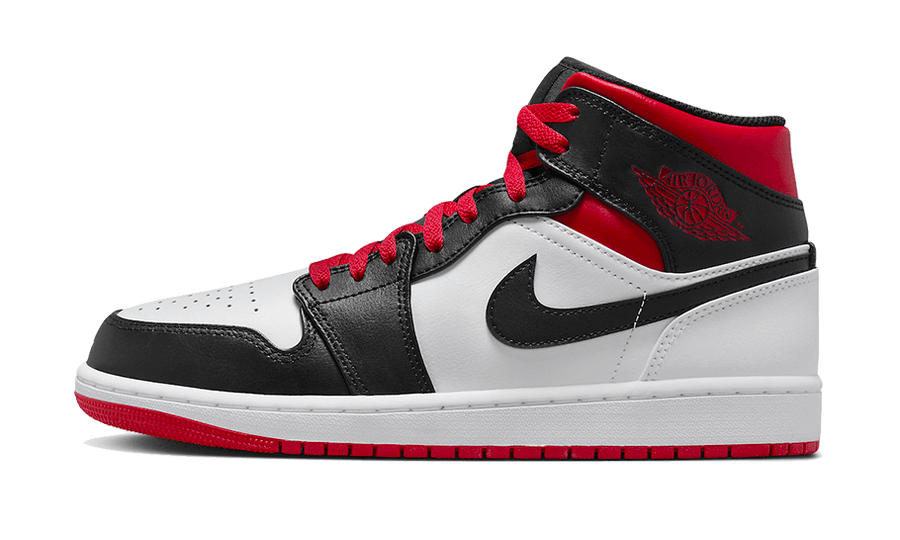 Air Jordan Air Jordan 1 Mid Gym Red Black Toe czerwono-czarny - widok główny z boku | Saturaise.com
