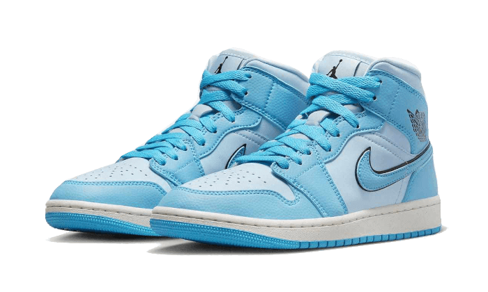 Kup oryginalne Air Jordan 1 Mid SE Ice Blue DV1302-400 - widok z drugiego boku - Sneakersy