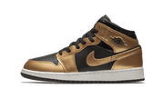 Air Jordan Air Jordan 1 Mid Metallic Gold czarny-biały - widok główny z boku | Saturaise.com