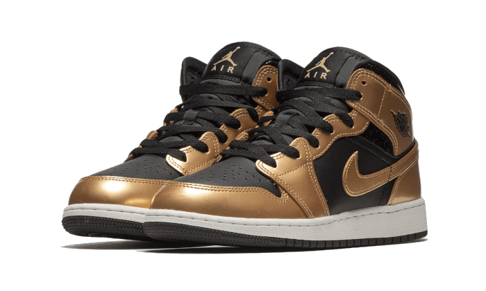 Kup oryginalne Air Jordan 1 Mid Metallic Gold DR6967-071 - widok z drugiego boku - Sneakersy