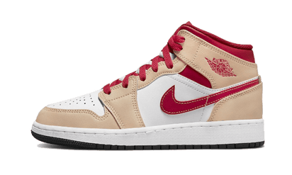 Air Jordan Air Jordan 1 Mid Onyx Curry czarny-biały - widok główny z boku | Saturaise.com
