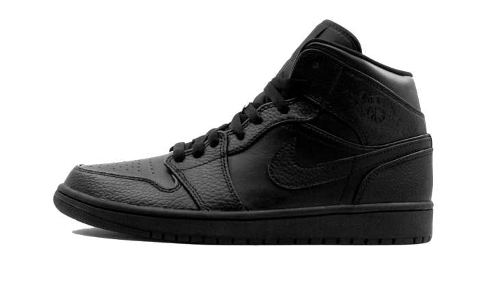 Air Jordan Air Jordan 1 Mid Triple Black czarny - widok główny z boku | Saturaise.com