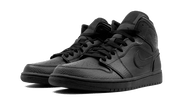 Kup oryginalne Air Jordan 1 Mid Triple Black 554725-091 - widok z drugiego boku - Sneakersy
