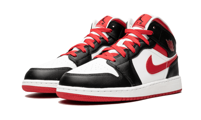 Kup oryginalne Air Jordan 1 Mid Very Berry 554725-016 - widok z drugiego boku - Sneakersy