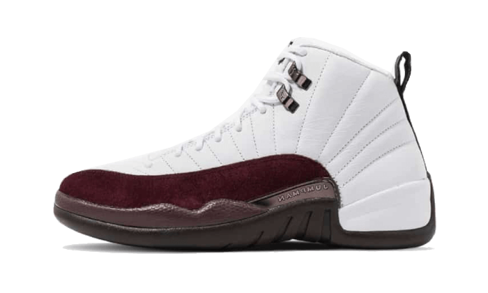 Air Jordan Air Jordan 12 Retro SP A Ma Maniére White Burgundy Crush czarny-biały - widok główny z boku | Saturaise.com