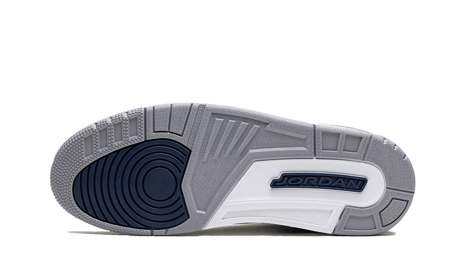 100% Oryginalne Air Jordan 3 Retro Midnight Navy - widok z tyłu - 775.00 PLN