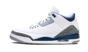Air Jordan Air Jordan 3 Retro Midnight Navy szaro-czarny - widok główny z boku | Saturaise.com