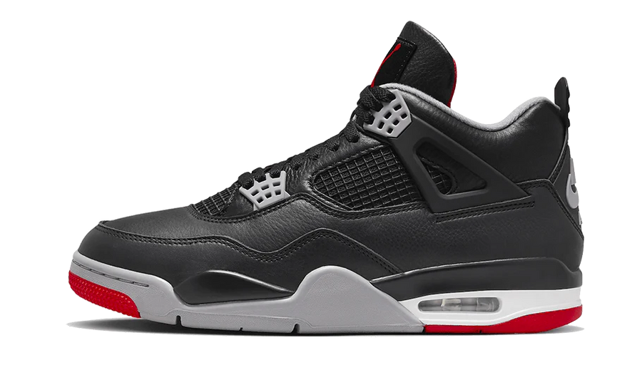 Air Jordan Air Jordan 4 Retro Bred Reimagined czarno-czerwony - widok główny z boku | Saturaise.com
