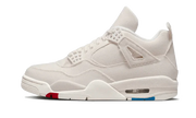 Air Jordan Air Jordan 4 Sail Canvas biały-czerwony - widok główny z boku | Saturaise.com
