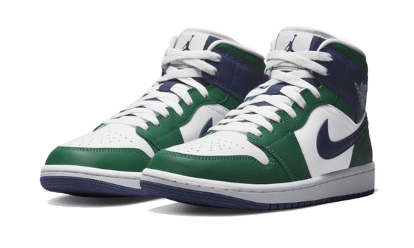 Air Jordan 1 Mid Seahawks - Kup oryginalne Air Jordan 1 Mid Seahawks DZ5326-300 - widok z drugiego boku - Sneakersy