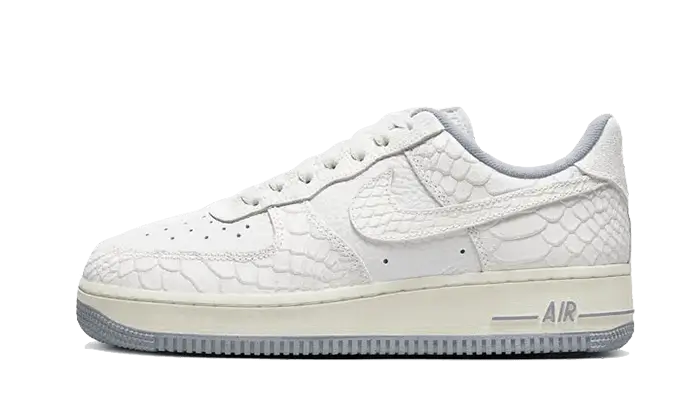 Nike Air Force 1 Low White Python biały-szary - widok główny z boku | Saturaise.com