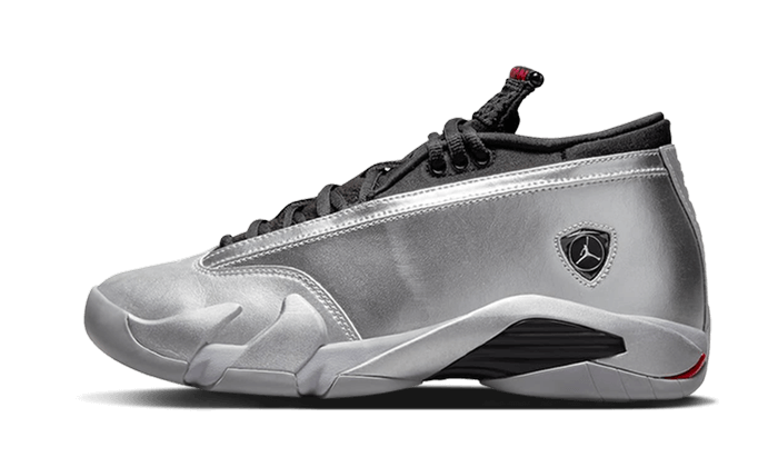 Air Jordan Air Jordan 14 Low Metallic Silver czarny-czerwony - widok główny z boku | Saturaise.com