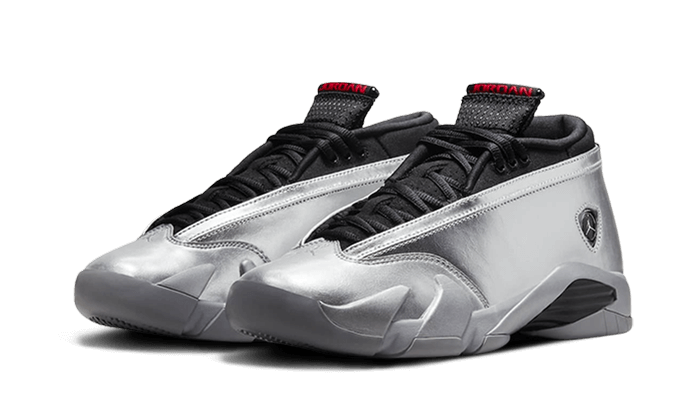 Kup oryginalne Air Jordan 14 Low Metallic Silver - widok z drugiego boku - Sneakersy