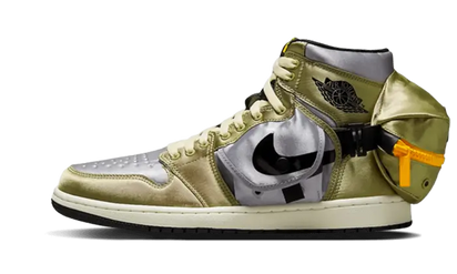Air Jordan Air Jordan 1 High OG Stash Metallic Gold czarno-żółty - widok główny z boku | Saturaise.com