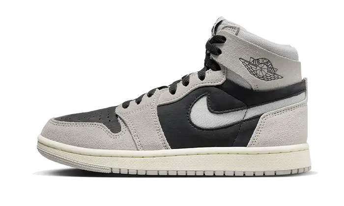 Air Jordan Air Jordan 1 High Zoom Air CMFT 2 Light Iron Ore czarny-szary - widok główny z boku | Saturaise.com
