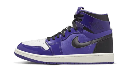 Air Jordan Air Jordan 1 High Zoom Air CMFT Court Purple Patent fioletowo-biały - widok główny z boku | Saturaise.com