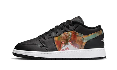 Air Jordan Air Jordan 1 Low Hologram czarno-żółty - widok główny z boku | Saturaise.com