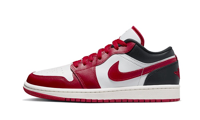 Air Jordan Air Jordan 1 Low Reverse Black Toe czerwono-czarny - widok główny z boku | Saturaise.com