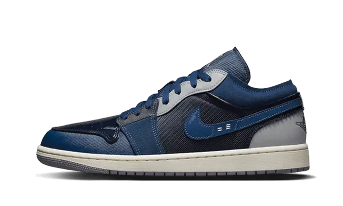 Air Jordan Air Jordan 1 Low SE Craft Obsidian granatowo-biały - widok główny z boku | Saturaise.com
