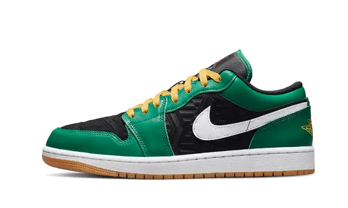 Air Jordan Air Jordan 1 Low SE Holiday Special czarno-żółty - widok główny z boku | Saturaise.com