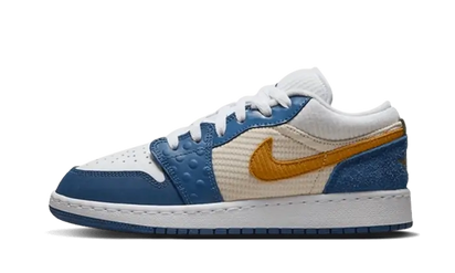 Air Jordan Air Jordan 1 Low SE Multi-Texture czerwono-czarny - widok główny z boku | Saturaise.com