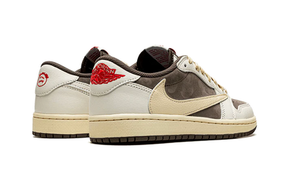 Buty Air Jordan Air Jordan 1 Low Travis Scott Reverse Mocha - widok z przodu - Rozmiary EU
