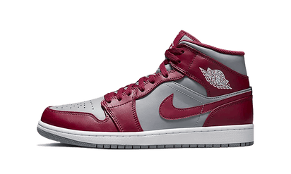 Air Jordan Air Jordan 1 Mid Cherrywood Red szaro-czarny - widok główny z boku | Saturaise.com