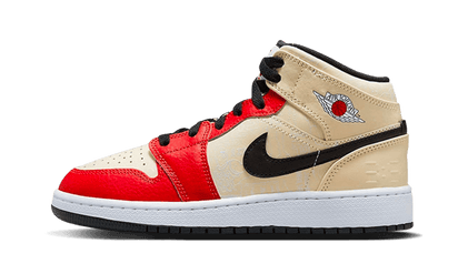 Air Jordan Air Jordan 1 Mid Dunk Contest czarny-biały - widok główny z boku | Saturaise.com