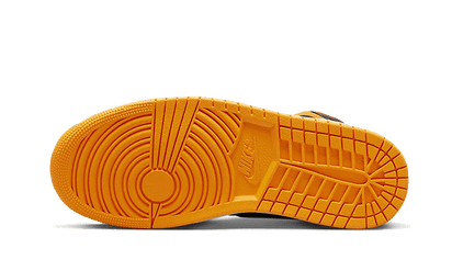 Buty Air Jordan Air Jordan 1 Mid Fat Tongue Black Orange - widok z przodu - Rozmiary EU