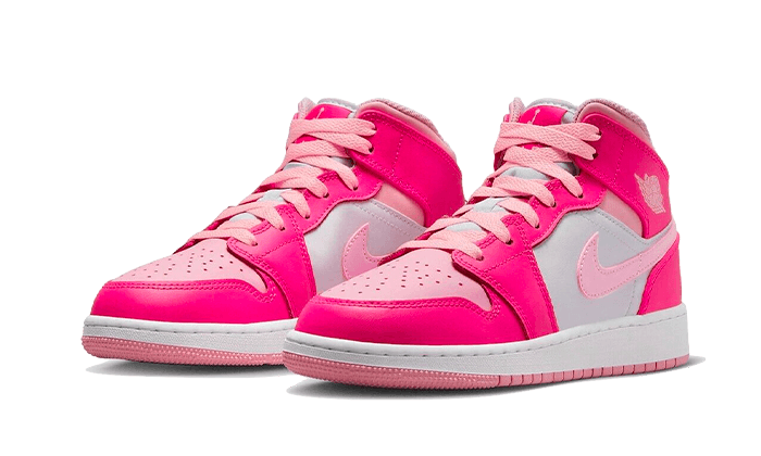 Kup oryginalne Air Jordan 1 Mid Fierce Pink FD8780-116 - widok z drugiego boku - Sneakersy