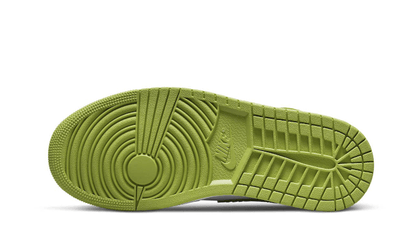 Buty Air Jordan Air Jordan 1 Mid Green Python - widok z przodu - Rozmiary EU