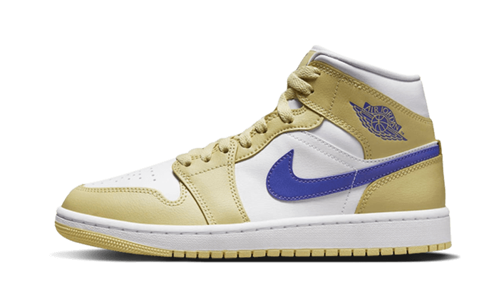 Air Jordan Air Jordan 1 Mid Lemon Wash Lapis biały-czerwony - widok główny z boku | Saturaise.com