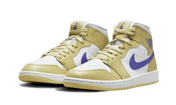 Air Jordan 1 Mid Lemon Wash Lapis - Kup oryginalne Air Jordan 1 Mid Lemon Wash Lapis BQ6472-701 - widok z drugiego boku - Sneakersy