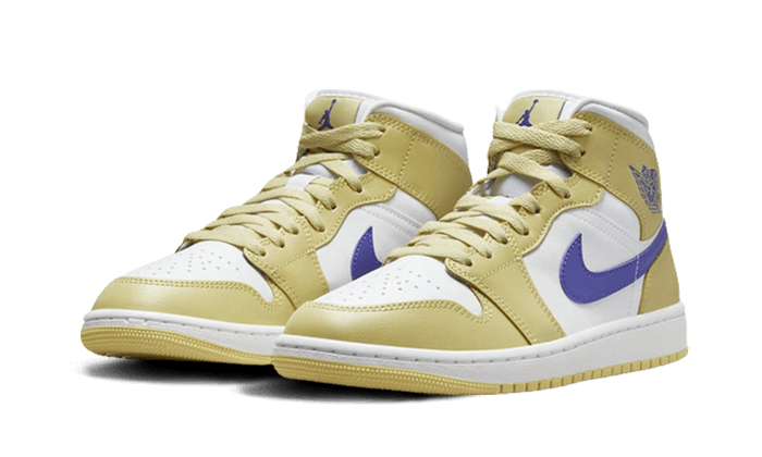 Kup oryginalne Air Jordan 1 Mid Lemon Wash Lapis BQ6472-701 - widok z drugiego boku - Sneakersy