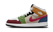 Air Jordan Air Jordan 1 Mid SE Patchwork czerwono-czarny - widok główny z boku | Saturaise.com