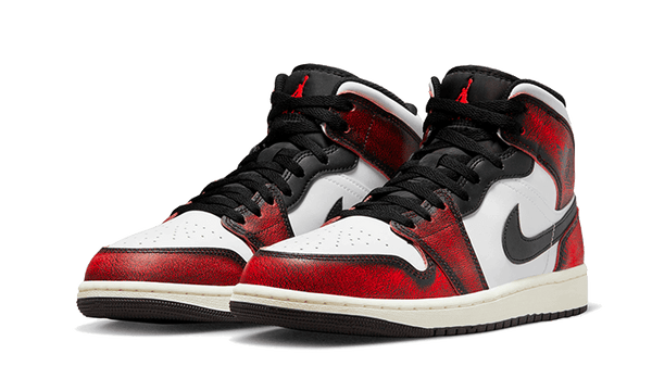 Air Jordan 1 Mid SE Wear-Away Chicago - Kup oryginalne Air Jordan 1 Mid SE Wear-Away Chicago DV9565-006 - widok z drugiego boku - Sneakersy