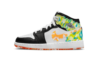 Air Jordan Air Jordan 1 Mid Slim Vortex czarny-biały - widok główny z boku | Saturaise.com